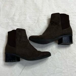 Faux Suede Ankle Boots